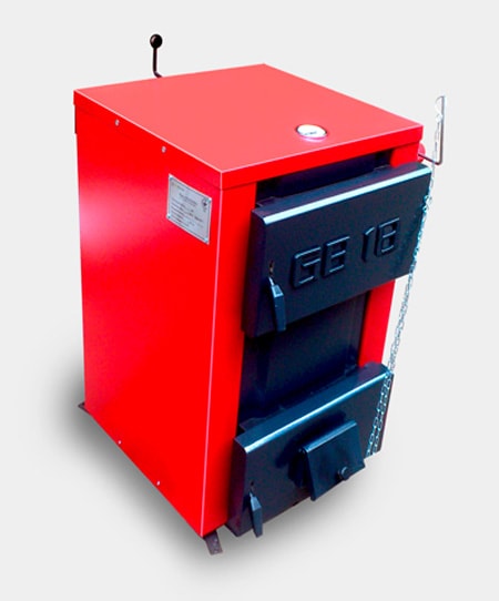 Грінбернер 18 кВт, ГБ 18, GREENBURNER GB 18 – економічний твердопаливний котел тривалого горіння з терморегулятором (Україна)
